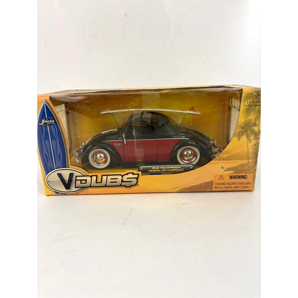 Jada Toys V-Dubs 1949 Volkswagen Hebmuller Cabriolet 1:24 Diecast VW Boxed